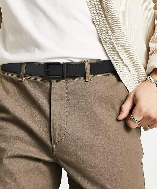 CHAOREN Leather Ratchet Belt Men - Mens Belts Casual Accessories for Every Occasion (35mm)