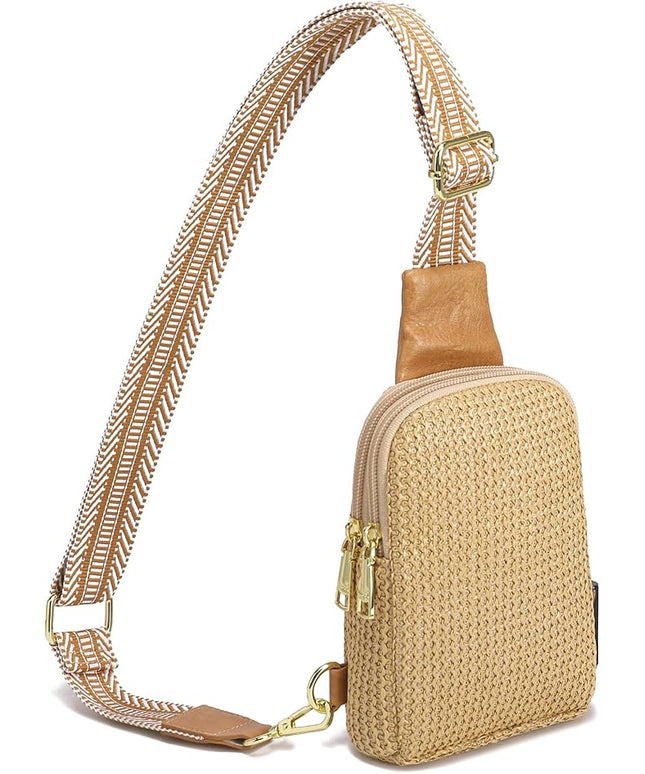 INICAT Faux Straw Crossbody Bags Beach Gifts Valentines Day Her Cruise Ship Essentials Women Summer Small Sling Purses