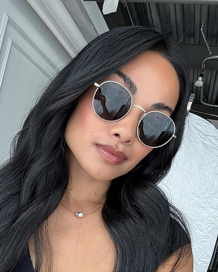 WearMe Pro - Reflective Lens Round Trendy Sunglasses