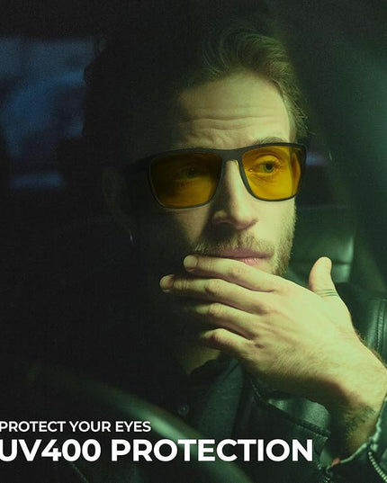 KALIYADI Polarized Sunglasses for Men, Lightweight Sun Glasses with UV Protection for Driving Fishing Golf