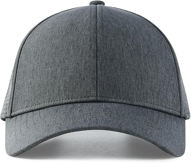 VOBOOM Men Snapback Trucker Hat, Baseball Cap for Breathable Side Laser Cut Holes