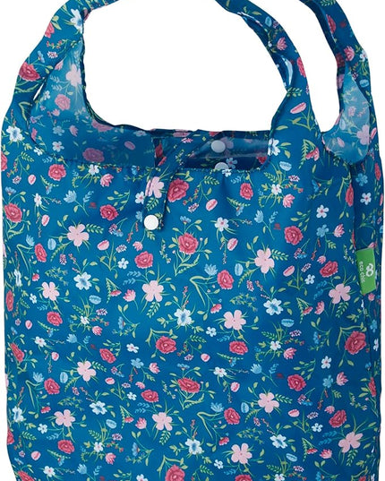 ECO CHIC Foldable Reusable Grocery Bags - Lightweight, Recycled & Reusable Shopping Bag - Waterproof Packable Tote