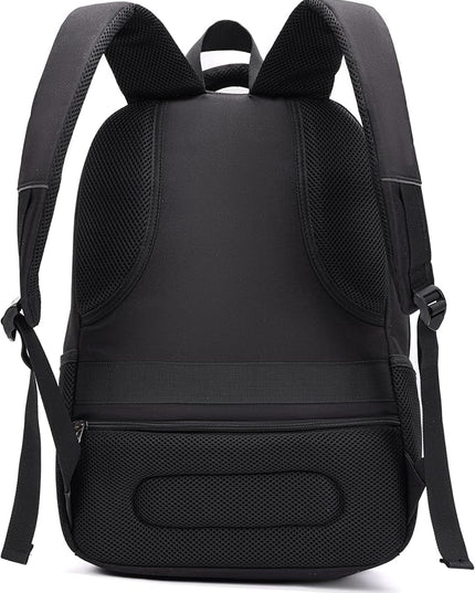 Laptop Backpack for Business Travel Water Resistant with USB Charging Port Lightweight Durable Large bag for Men and Women Fits 15.6 Inch Laptop Black