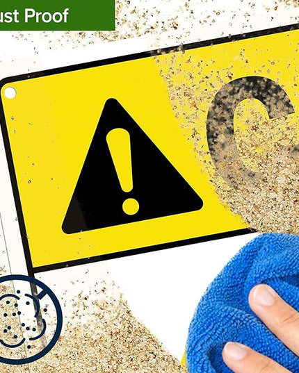 Caution Sudden Drop Off Sign, 10x14 Inches, 55 mil thick HDPS (high density polystyrene), Made in USA by My Sign Center