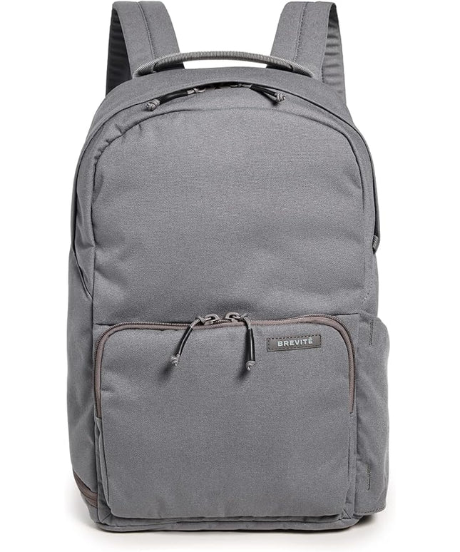 BREVITE The Backpack- Casual daypack backpacks for every function. Compact but spacious 18L aesthetic traveling backpack with laptop compartment. (Charcoal Grey)