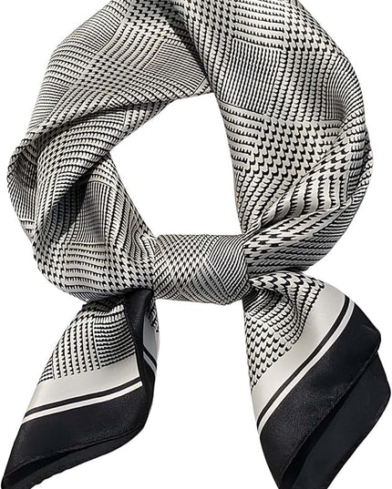 100% Mulberry Silk Scarf for Women Hair Lightweight Square Neckerchief Wrap For Head Scarves 21"