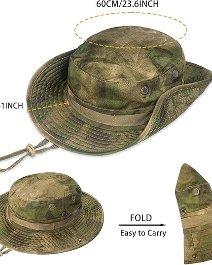 Sun Hats for Men Women Boonie Hat UPF 50+ Bucket Hat Wide Brim UV Protection Fishing Hiking Safari Outdoor Hats