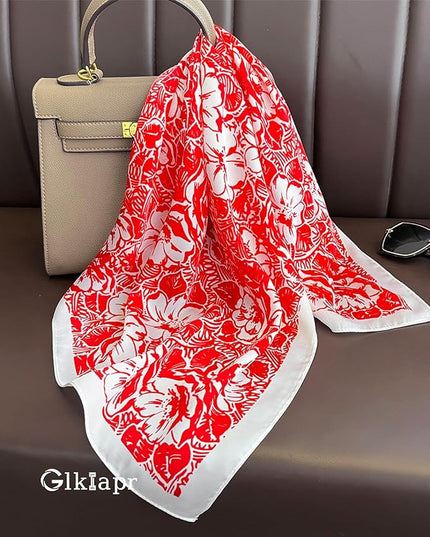 Satin Bandana Headscarf for Women Silky Hair Scarves for Fashion Lightweight