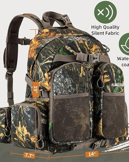 hunting backpack for men Waterproof Camo Hunting Pack gifts for men hunting gear Day Pack-BlessedLeaf-35L