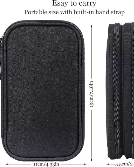 Electronics Accessories Organizer Pouch Bag, Travel Universal Organizer for Cable, Charger, Phone, SD Card, Business Travel Gadget Bag