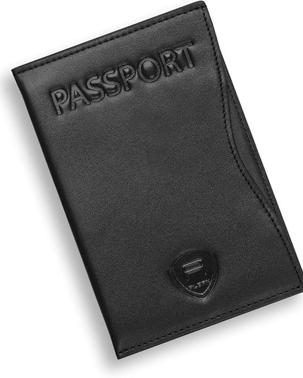 Alban RFID Passport Holder Women Men RFID Blocking Travel Passport Wallet Case Genuine Leather Passport Cover porta pasaporte