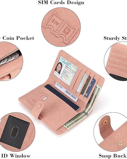 RFID Blocking Passport Wallet Cover Case Travel Document Organizer for Women and Men,Travel Wallet for Credit Card