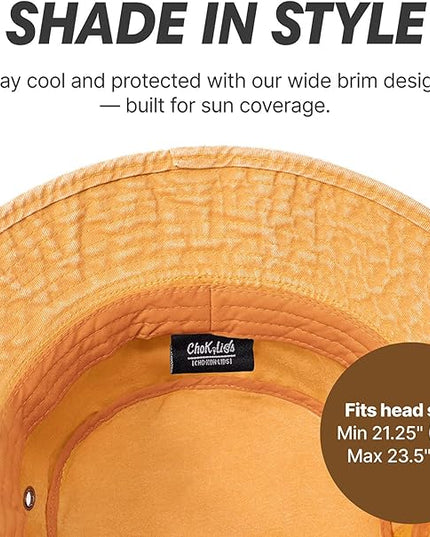 Hot Summer Bucket Hat - Trendy Cotton Sun Hat for Beach, Golf, Fishing - Fun Outdoor Vacation Boonie for Men and Women