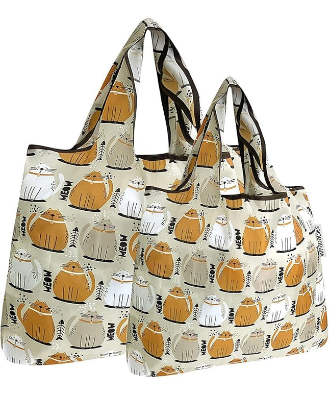 allydrew Large Foldable Tote Nylon Reusable Grocery Bags