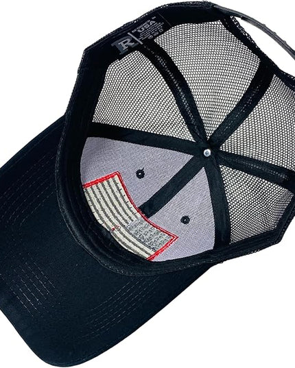 Roytrense Embroidered American Flag Unisex Baseball Cap (100% Cotton)