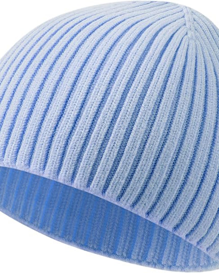choshion Wool Knit Fisherman Beanie Hat for Men Women,Cuffless Warm Short Cuff Beanies Toboggan Ski Hats Winter Skull Cap