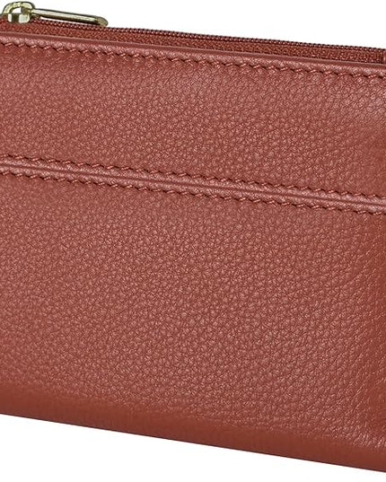 Oak Leathers Wallet For Women Full Grain Leather - Small RFID Coin Purse Credit Card & ID Holder for Ladies,Bifold Wallets for Teenager | Small, RFID, Coin Purse, for Ladies, for Teenager
