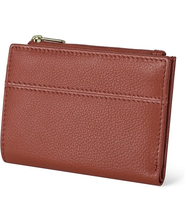 Oak Leathers Wallet For Women Full Grain Leather - Small RFID Coin Purse Credit Card & ID Holder for Ladies,Bifold Wallets for Teenager | Small, RFID, Coin Purse, for Ladies, for Teenager