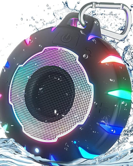 HEYSONG Waterproof Shower Bluetooth Speaker, Durable & Portable with Clear Sound, Ideal for Shower, Pool, Beach & Kayaking – Great Gift for All Ages