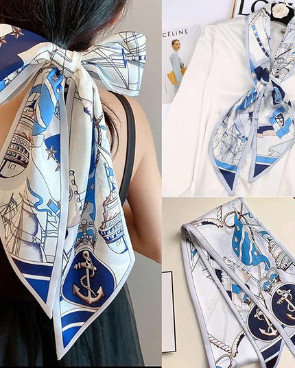Dailyacc Hair Scarf for Women Fashion Silky Satin Headscarf Wrap Breathable Lightweight Neck Scarves For Handbag