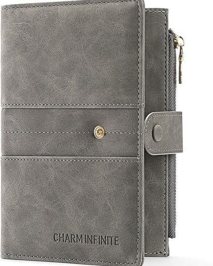 RFID Blocking Leather Passport Wallet Cover Case with Pen and Card Slots Travel Wallet for Women/Men Travel Must Haves Accessories