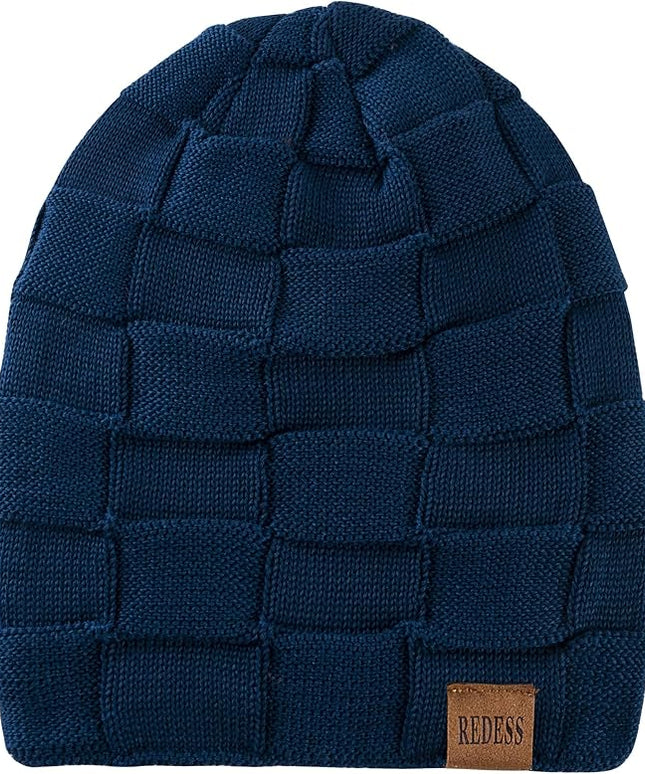 REDESS Beanie Hat for Men and Women Winter Warm Hats Knit Slouchy Thick Skull Cap
