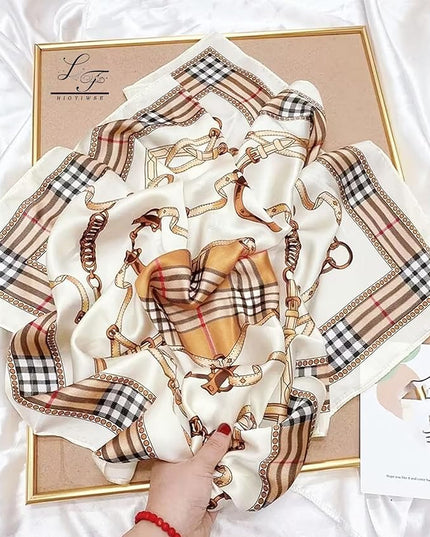Satin Bandanas Head Scarf For Women Hair Scarves Accessories Lightweight Fashion Wrap Neck Silk Sleeping Headscarf
