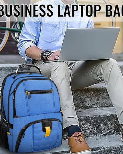 YOREPEK Travel Backpack, Extra Large 50L Laptop Backpacks for Men Women, Water Resistant College Backpack Airline Approved Business Work Bag with USB Charging Port Fits 17 Inch Computers, Cobalt Blue