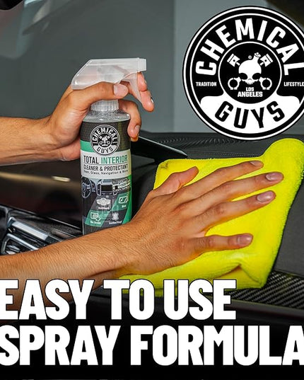 Chemical Guys Total Interior Cleaner and Protectant, New Car Smell (Safe for Cars, Trucks, SUVs, Jeeps, RVs & More) 128 fl oz - SPI234