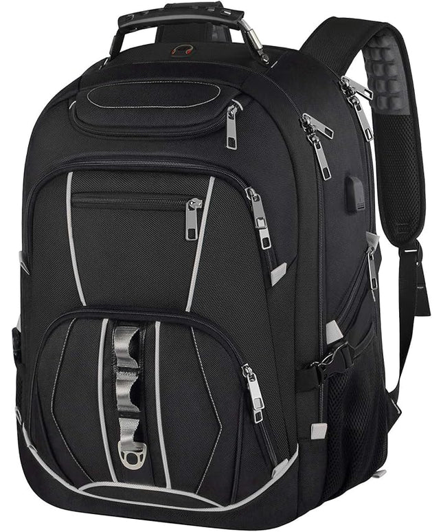 18.4 inch Gaming Laptop Backpacks with USB Charging Port, Big Capacity TSA Friendly RFID Anti Theft Pocket College Heavy Duty Computer Work bag for Men