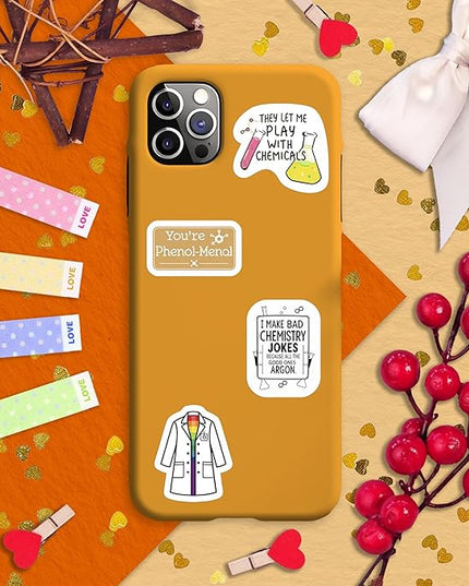 100Pcs Chemistry Stickers for Laptop, for Water Bottle - Funny Chemistry Gifts - Science Party Supplies & Decorations - Gift for Women & Men
