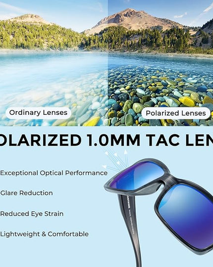 KastKing Skidaway Polarized Sport Sunglasses for Men and Women,Ideal for Driving Fishing Cycling and Running,UV Protection