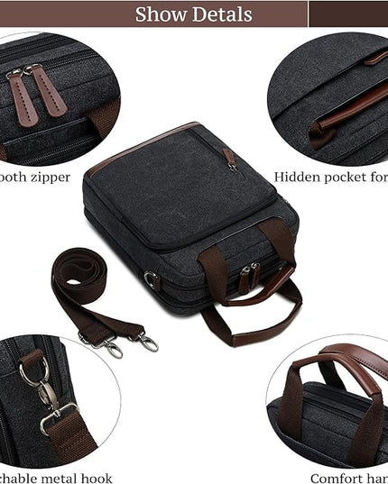 mygreen Small Canvas Crossbody Shoulder Bag Messenger Bag Work Bag