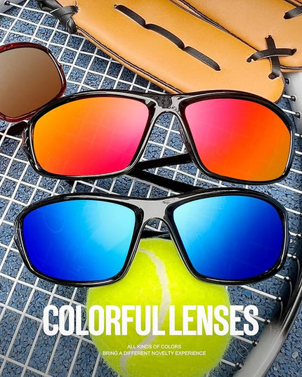KALIYADI 4 Pack Polarized Sunglasses-Men Sports Sun-glasses: Mens Sunglasses UV Protection for Fishing Driving Cycling