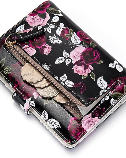 Passport Holder for Travel Essentials, RFID Blocking Passport Wallet Cover with Magnetic Closure, Passport Book Holders for Women and Men (Rose)