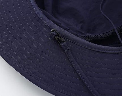 Home Prefer UPF50+ Mens Sun Hat Wide Brim Fishing Hat Womens UV Protection Cap Breathable Mesh Safari Gardening Bucket Hat