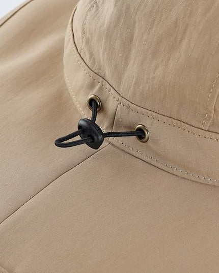 Home Prefer Summer UPF 50+ Men's Bucket Sun Hat Wide Brim Fishing Hat Safari Hat