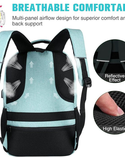 Paude School Backpack,17.3 Inch Laptop Backpack Women Bookbag Rucksack for Teen Girls,School Bags for Teens