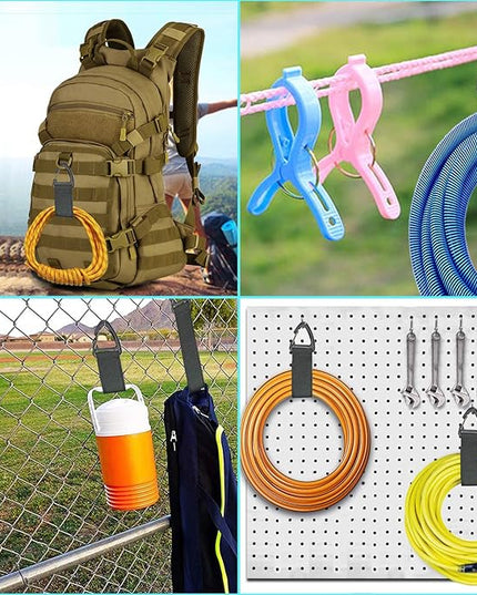 Extension Cord Holder Organizer(4 Pack XL), Hose Hanger for Garage Organization and Storage, 16-Inch Heavy Duty Storage Straps, Garage Gadgets for Men