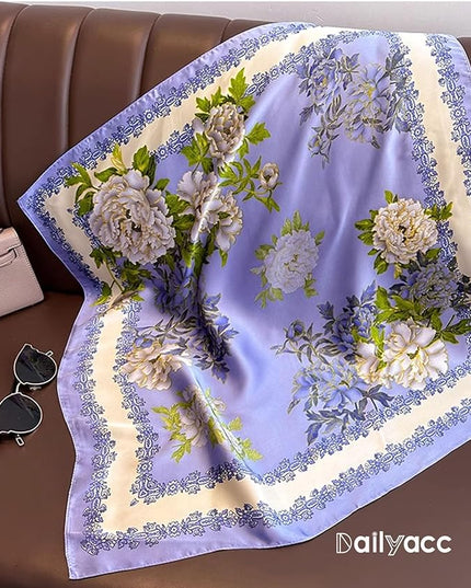 Dailyacc Hair Bandanas Scarf For Women Lightweight Fashion Neck Silk Satin Head Scarves For Sleeping Handbags Scarf