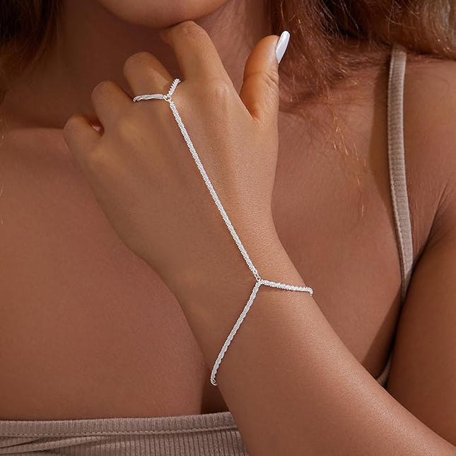 Gold Bracelets Set for Women Stack, Dainty Thick Bracelets Stack for Women Trendy, Simple Thin Gold Plated Cuff Stackable Bracelets With Beaded Cuban Paperclip Snake Rope Bangle Hand Chain Jewelry Gifts for Women Non Tainish