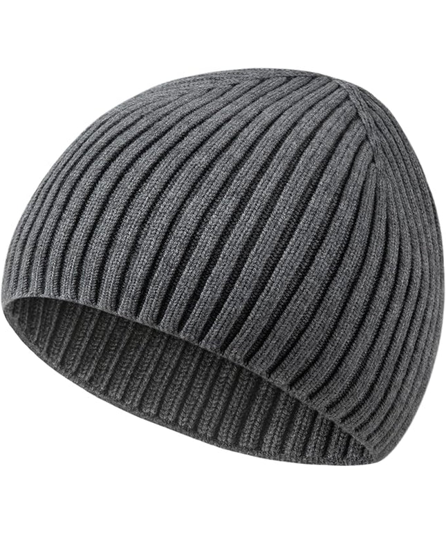choshion Wool Knit Fisherman Beanie Hat for Men Women,Cuffless Warm Short Cuff Beanies Toboggan Ski Hats Winter Skull Cap