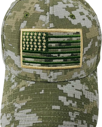 Roytrense Embroidered American Flag Unisex Baseball Cap (100% Cotton)