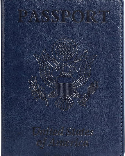 TIGARI Passport Holder for Travel Women Men, Valentines Day Gifts PU Leather Wallet Cover Case Sleeve, Waterproof Protected Document Organizer, Vacation Plane Cruise Travel Essentials