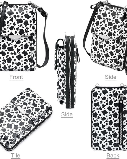 KUKOO Small Crossbody Bag Cell Phone Purse Wallet with Credit Card Slots for Women