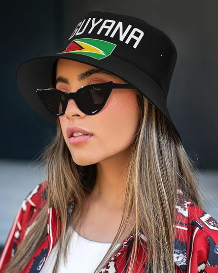 Funny Flag Bucket Hat for Men Women, Fisherman Hats Packable Fashion Sun Cap for Travel Outdoor Beach Boys Girls