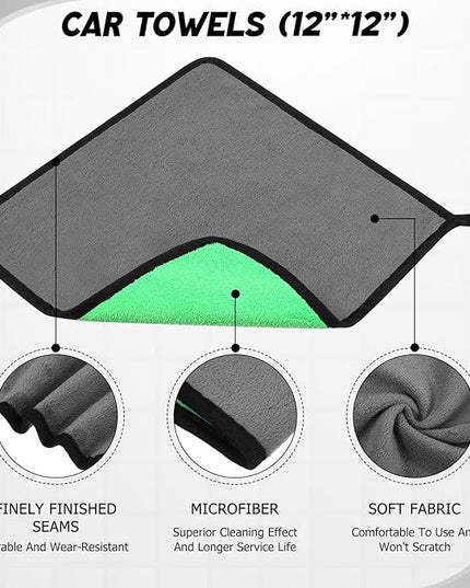 16 Pcs Windshield Cleaner Tool, Car Cleaning Kit with Various Detailing Brushes Set Spray Bottle Cleaner Towel Cleaning Gel Accessories Car Interior Detailing Kit for Windows Vents(Gray)