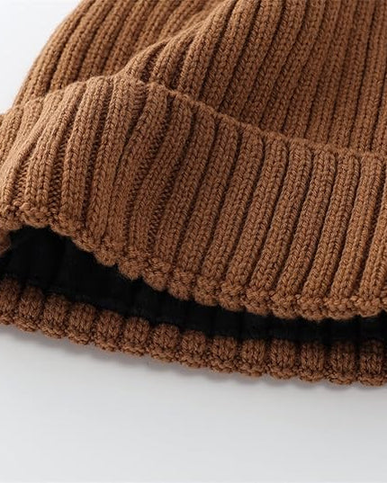 Connectyle Fleece Lined Cuffed Beanie Hat for Men Women Knitted Winter Wool Beanies Skull Cap Warm Watch Hat