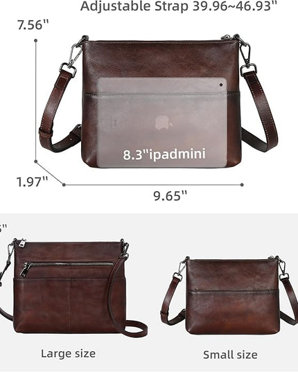 Iswee Crossbody Bag for Women Leather Purses Fashion Designer Handbags