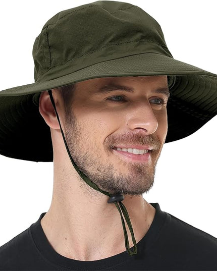 ZOORON Boonie Hat UPF 50+ Cooling Sun Hat for Men and Women,Wide Brim Bucket Hats with UV Protection for Safari Hiking Beach